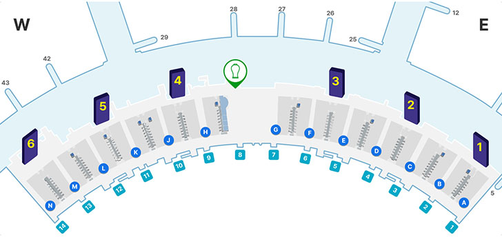 제1여객터미널 일반지역 3층 H 체크인카운터 부근에 문화재 반출 신고 장소가 위치해 있음.